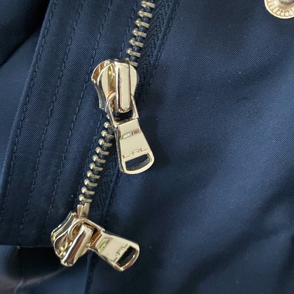 LAUREN Ralph Lauren golden logo branded hardware coat jacket black Sz US S - Picture 10 of 17